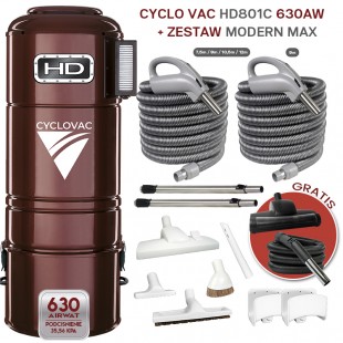 Cyclo Vac HD801C zestaw Optima Max 9m