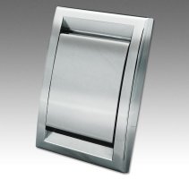 Gniazdo metalizowane DECO chrom